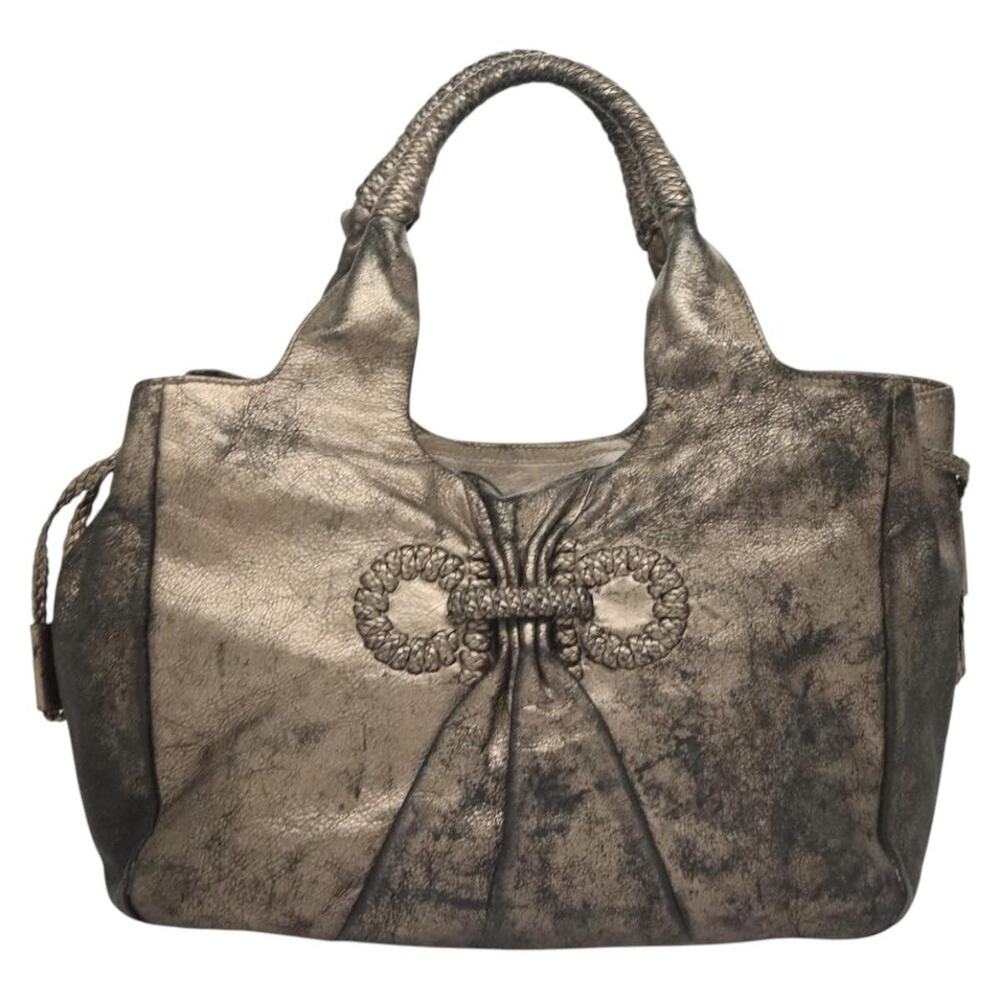 Salvatore Ferragamo Leather Tote Bag Beige